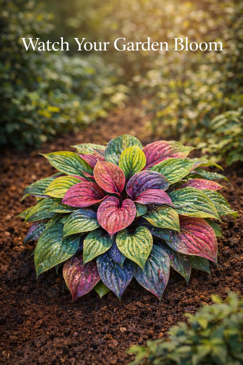Multicolor Hosta Seeds + Plant Growth Serum Free